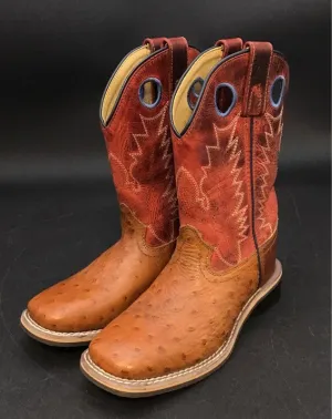 Smokey Mountain Boots Boys Cheyenne 3752C Cognac Cowboy Western Boots - Size 1.5