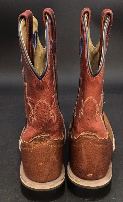 Smokey Mountain Boots Boys Cheyenne 3752C Cognac Cowboy Western Boots - Size 1.5