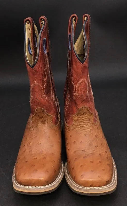 Smokey Mountain Boots Boys Cheyenne 3752C Cognac Cowboy Western Boots - Size 1.5