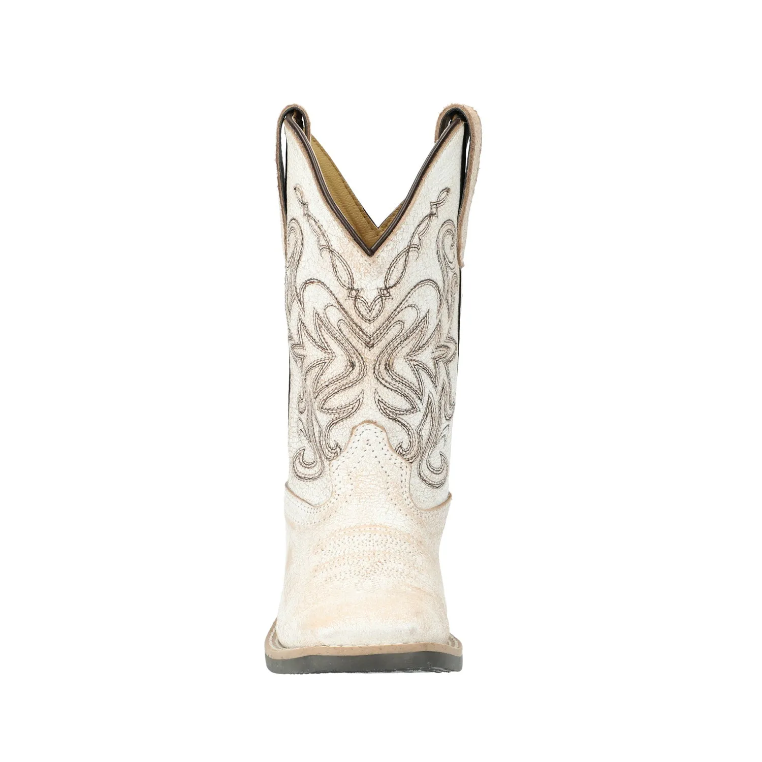 Smoky Mountain Boots Girls Georgia Antique White Leather Cowboy Boots