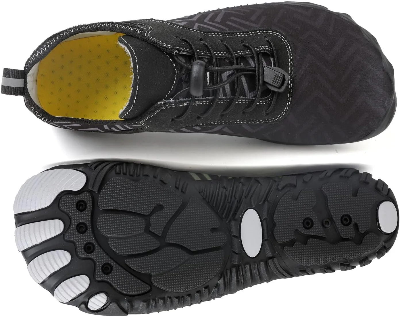 Smoneyful Grounded Womens Neuropathy Hike Barefoot Wide Toe Box Non Slip Breathable Quick Dry Waterproof Diabetic Water Beach Outdoor Hiking Athletic Comfort Sneakers Footwear