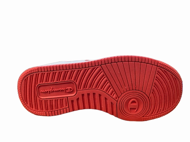 Long-distance running Reinforced Toe Guard Champion Scarpa alta da bambino con laccio e strappo Rebound 2.0 Mid S32413 KK003 black-navy-red