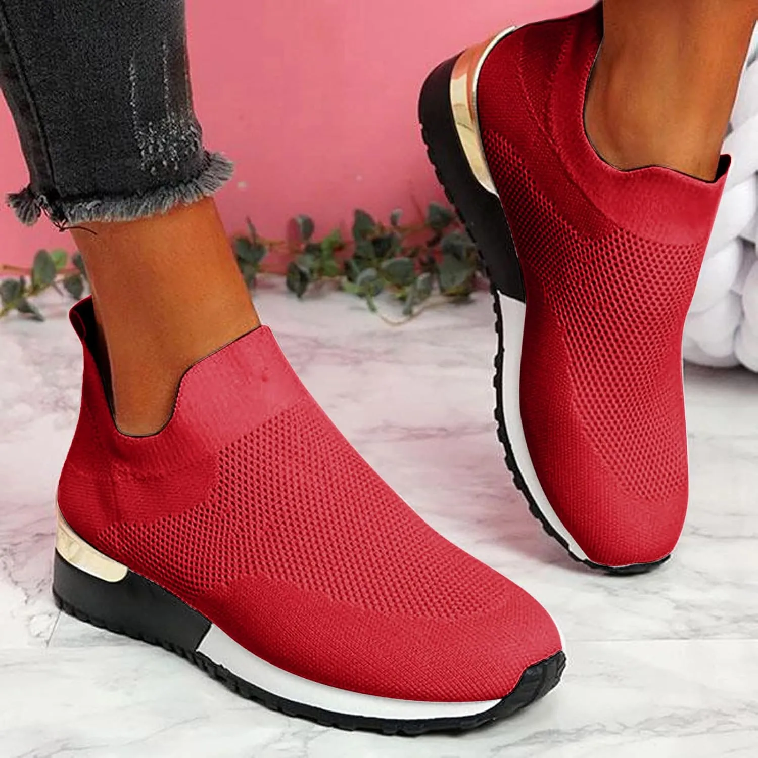 Sneakers for Women Fashion Tennis Shoes Womens Shoe Green Tennis Shoes for Women Womens Loafers with Arch Support Slip On Platform Sneakers