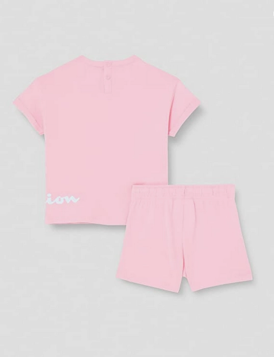 Champion Completino da bambina Legacy American Classics logo T-shirt   Short 404686 PS024 CNP rosa confetto Stylish Everyday Wear