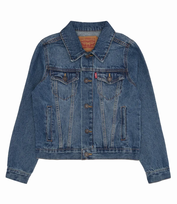 multi-color Levi's Kids giacca in jeans da ragazzo LVB Trucked 9E2058 M8X LW bristol blu medio