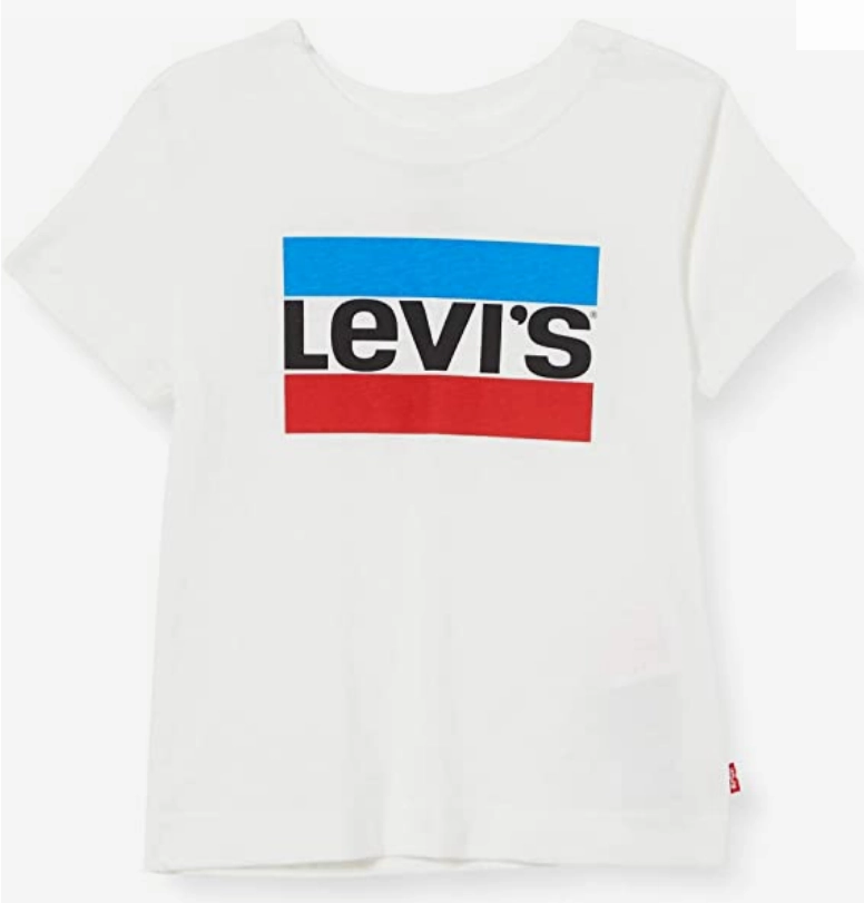 Levi's Kids maglietta da ragazzo LVB Sportwear Logo Tee 9E8568 001 bianco Lightweight Wear SlimFitDesign