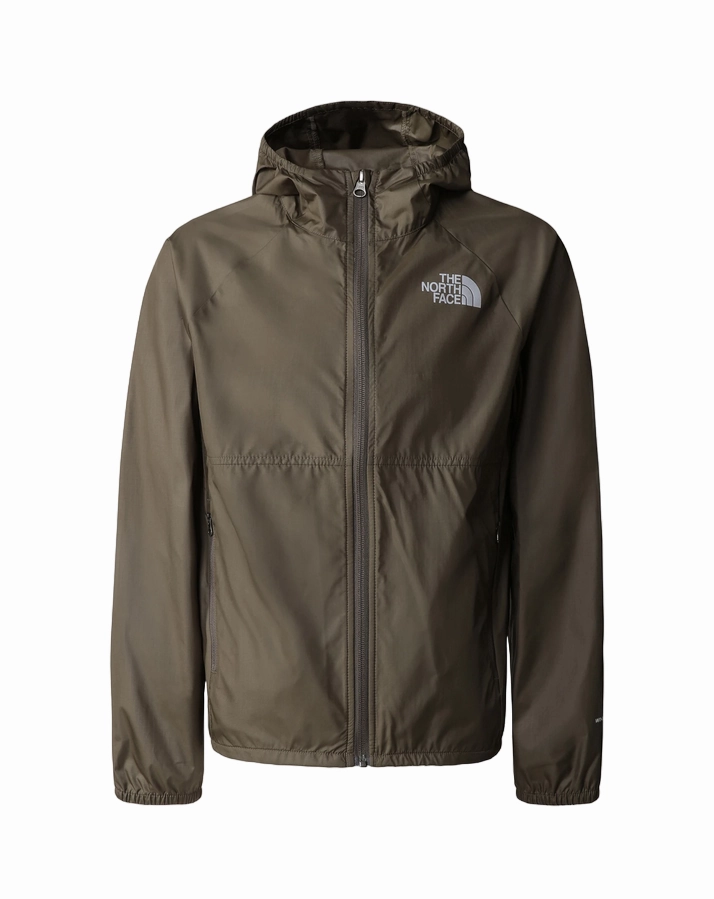 The North Face giacca antivento da ragazzo Wind Jacket New Taupe NF0A82D821L green Functional