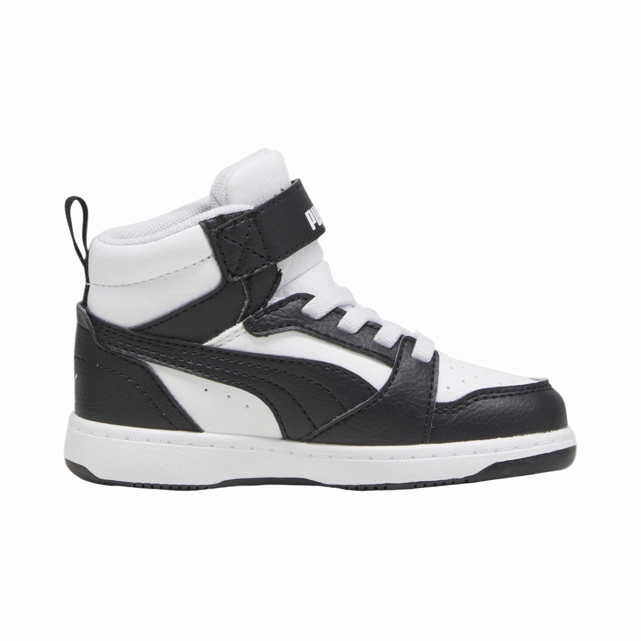 Hyper Compression EVA Puma scarpa da ginnastica alta da bambino Rebound V6 Mid 396542-01 bianco-nero