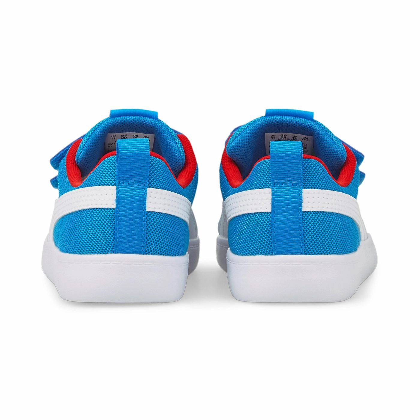 Puma scarpa sneakers da bambino Courtflex v2 Mesh V PS 371758 10 azzurro bianco Puma Ignite running for health improvement