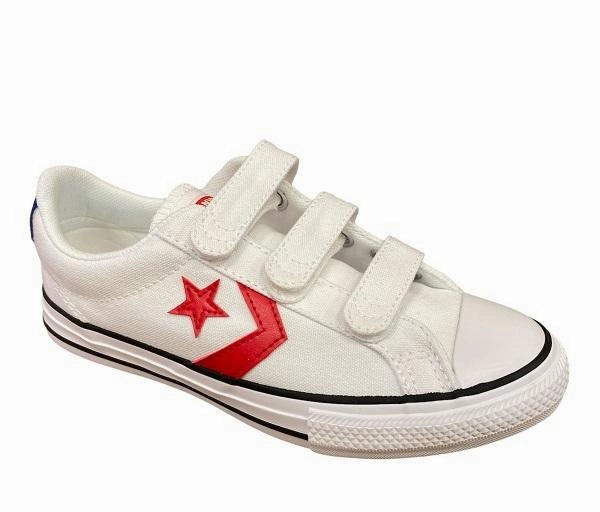 Converse scarpe sneakers da bambino Star Player Ox 670227C bianco charity - run running shoes wide widths