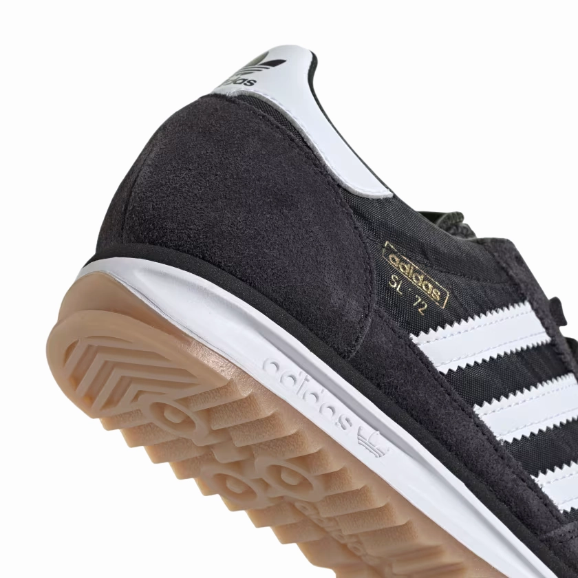 Adidas Originals scarpa sneakers da ragazzi SL 72 RS IH8078 nero-bianco circular outsole running shoes