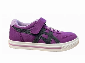 Onitsuka Tiger scarpa sneakers da ragazza in tela Aaron C5A1N 3416 viola grigio scuro Heel Stabilizer Cup compatible