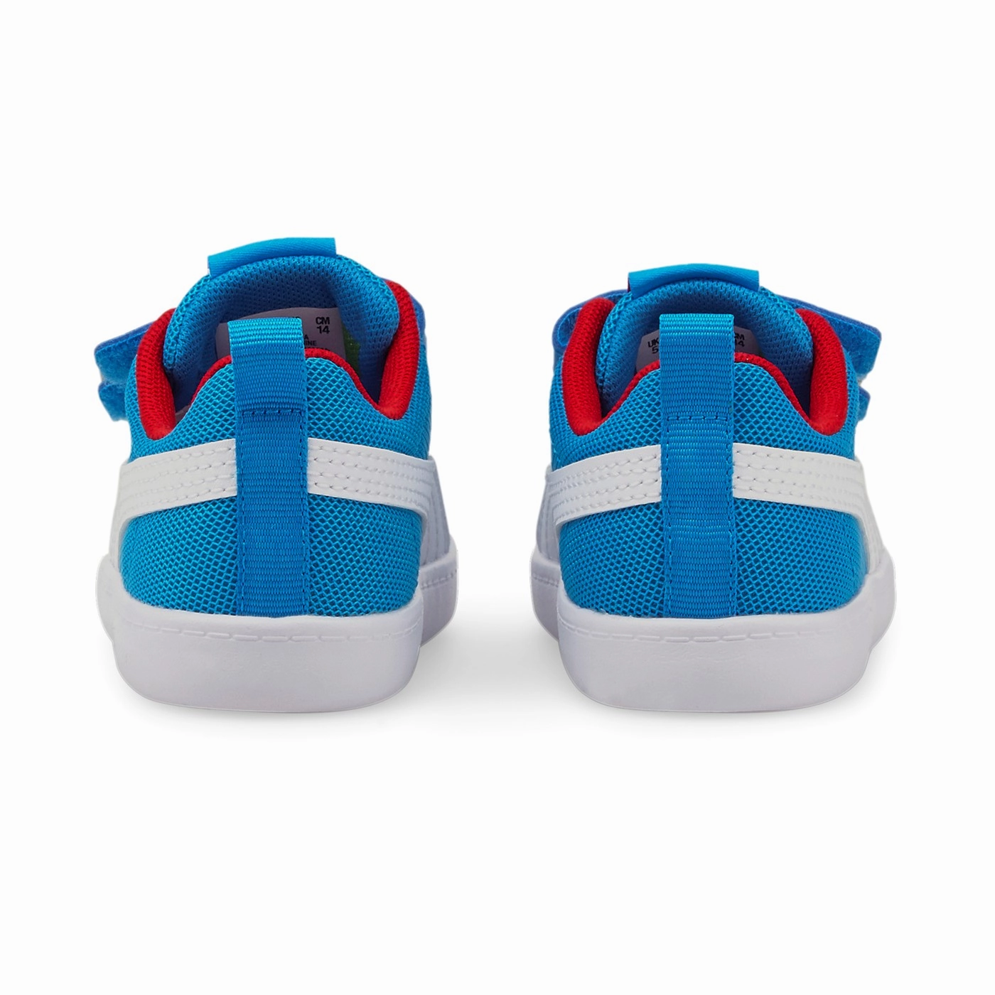 Blown Rubber Sole school - run running shoes Puma scarpa sneakers da bambino Courtflex V2 Mesh V Inf 371759 10 celeste-bianco