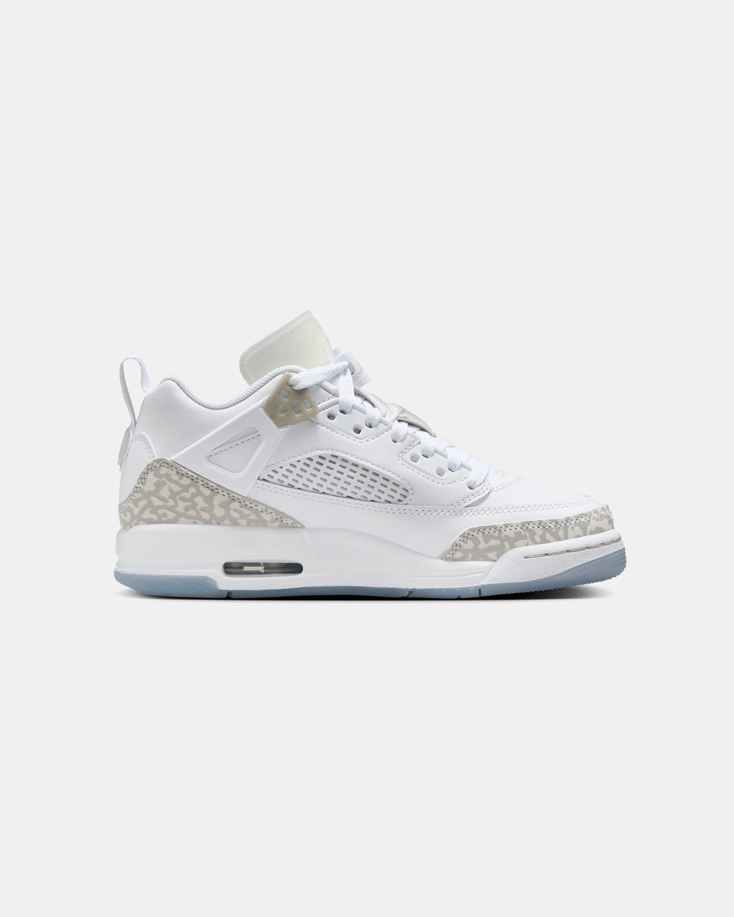 Hyper Compression Foam Any Weather Jordan Kids' Spizike Low (GS) White/Neutral Grey-Metallic Silver