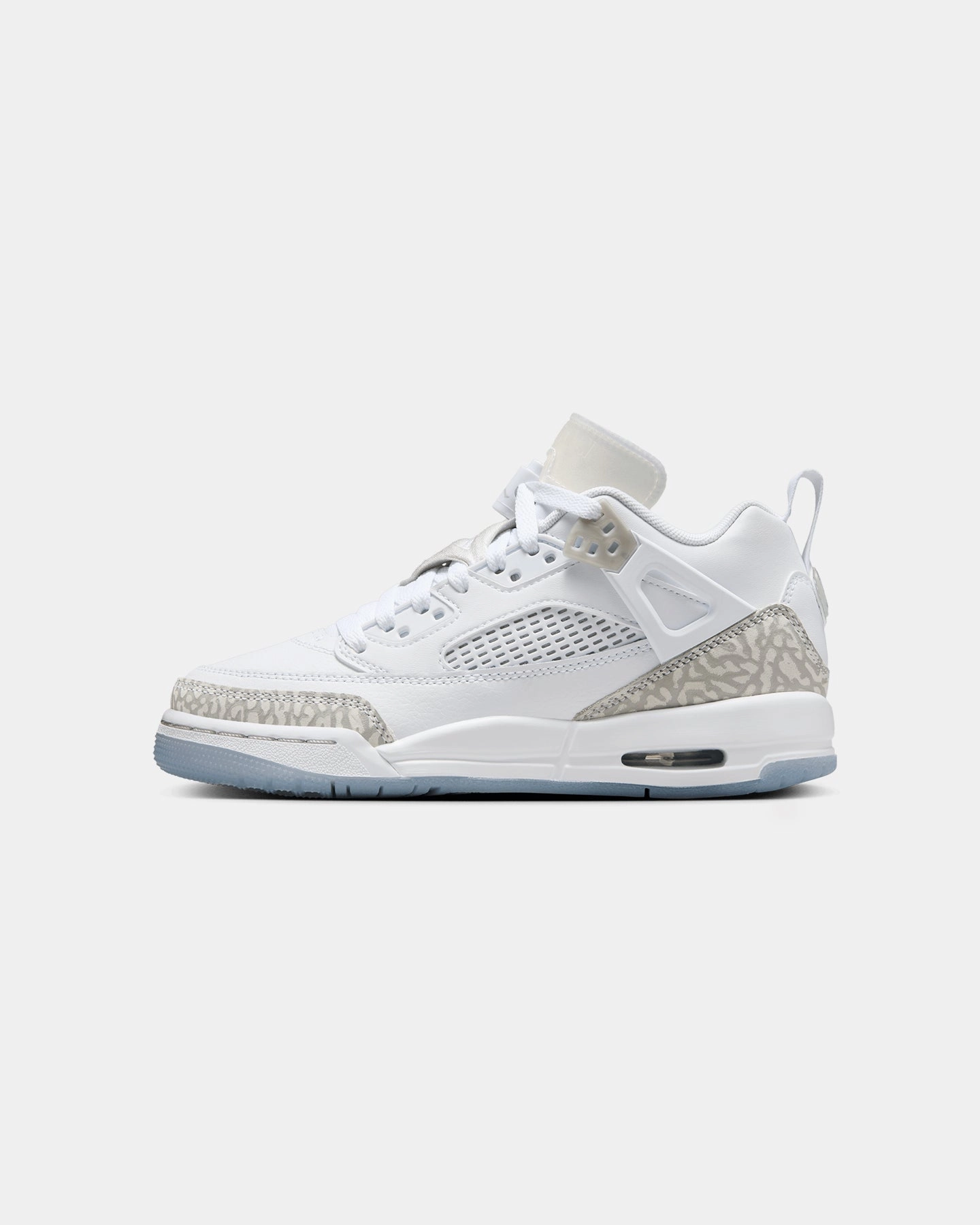 Step Ease Hyperbolic Logging Cage Jordan Kids' Spizike Low (GS) White/Neutral Grey-Metallic Silver