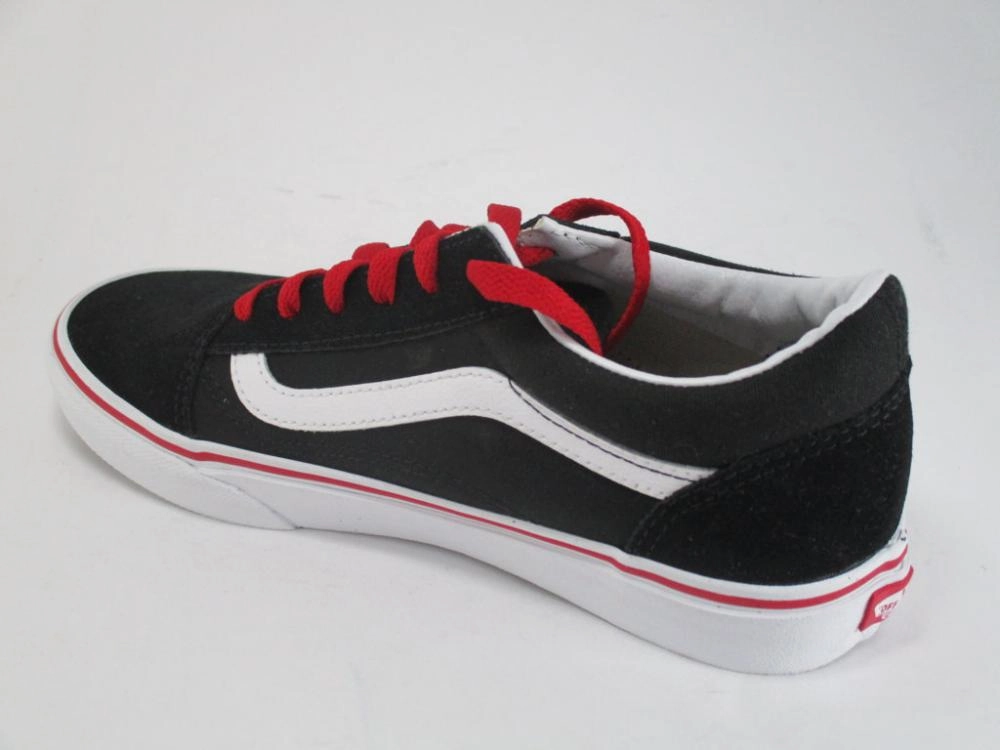 Vans scarpa sneakers da ragazzo Old Skool VN0A38HBORC nero-bianco-rosso EVA - sole shoes