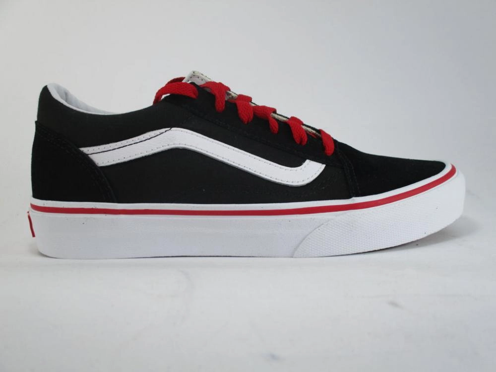Vans scarpa sneakers da ragazzo Old Skool VN0A38HBORC nero-bianco-rosso customer - satisfaction