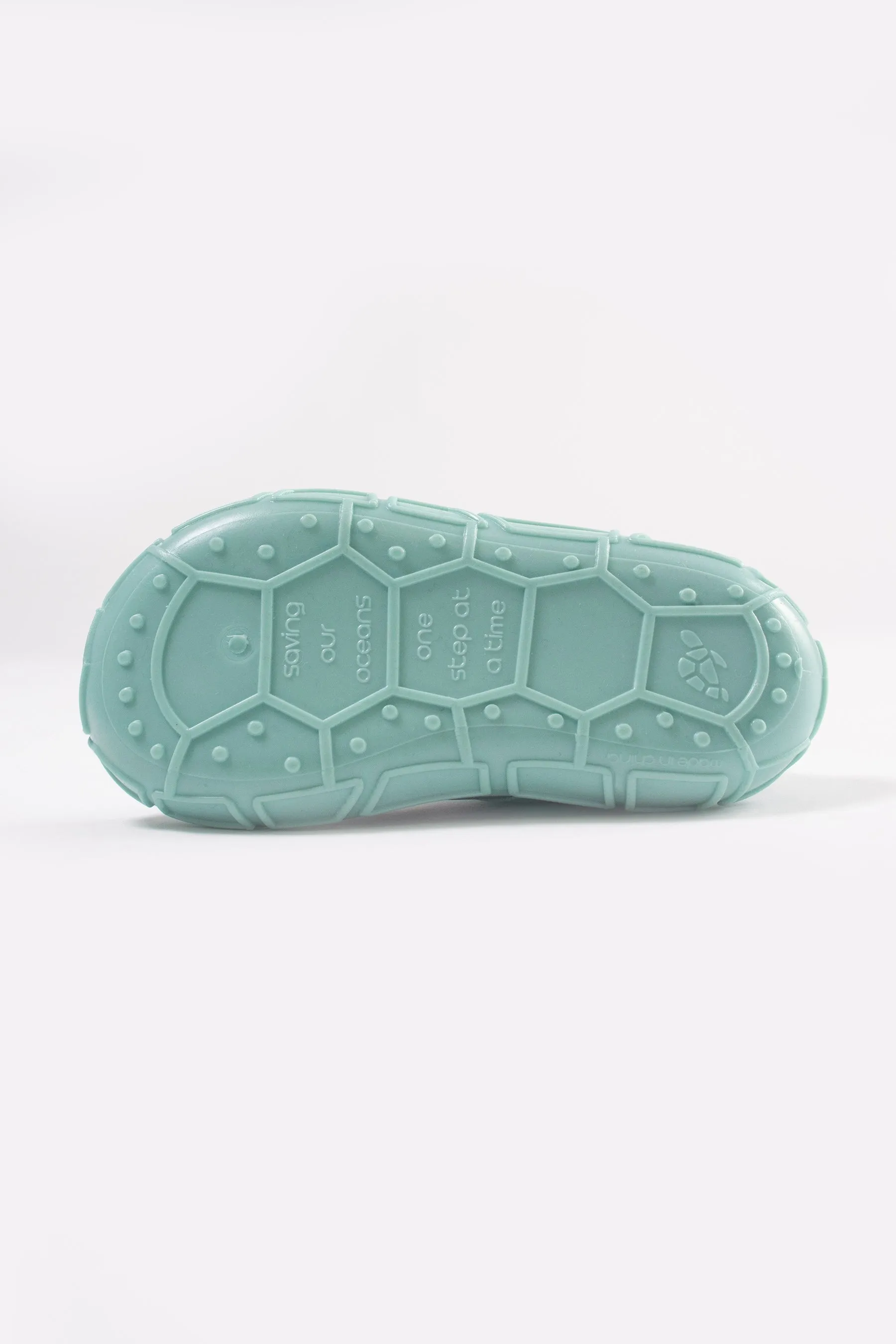 Sports Sandals in Silver & Aqua