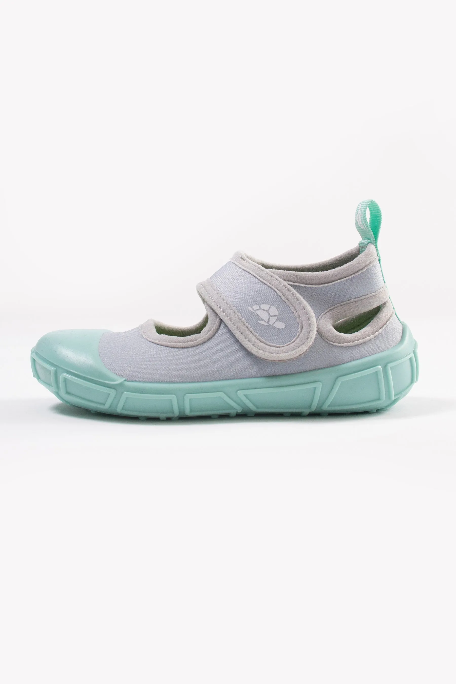 Sports Sandals in Silver & Aqua