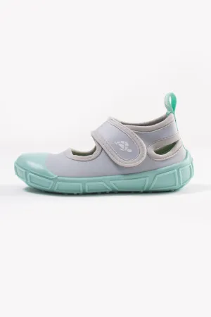 Sports Sandals in Silver & Aqua