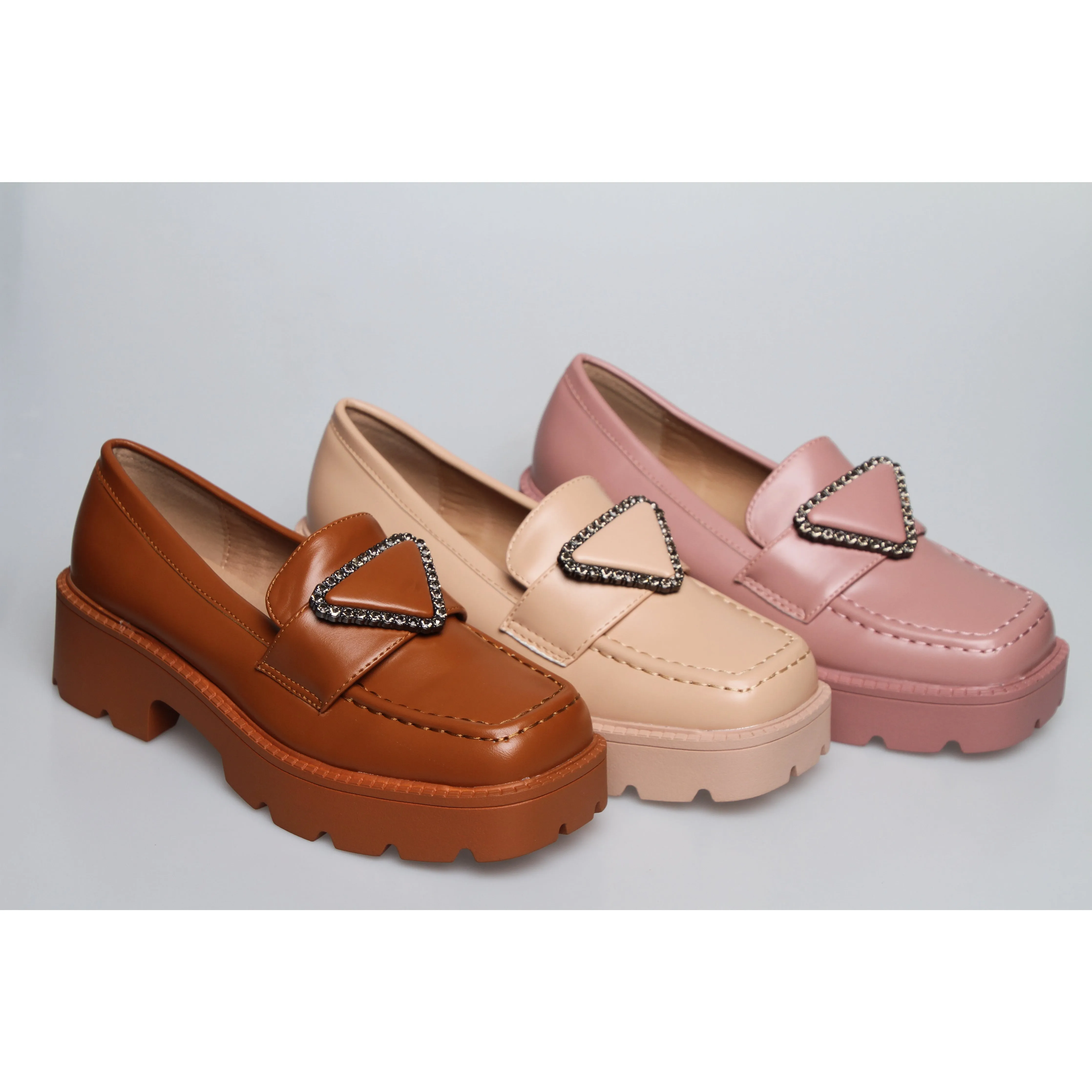 Square Toe Platform Oxford Shoes