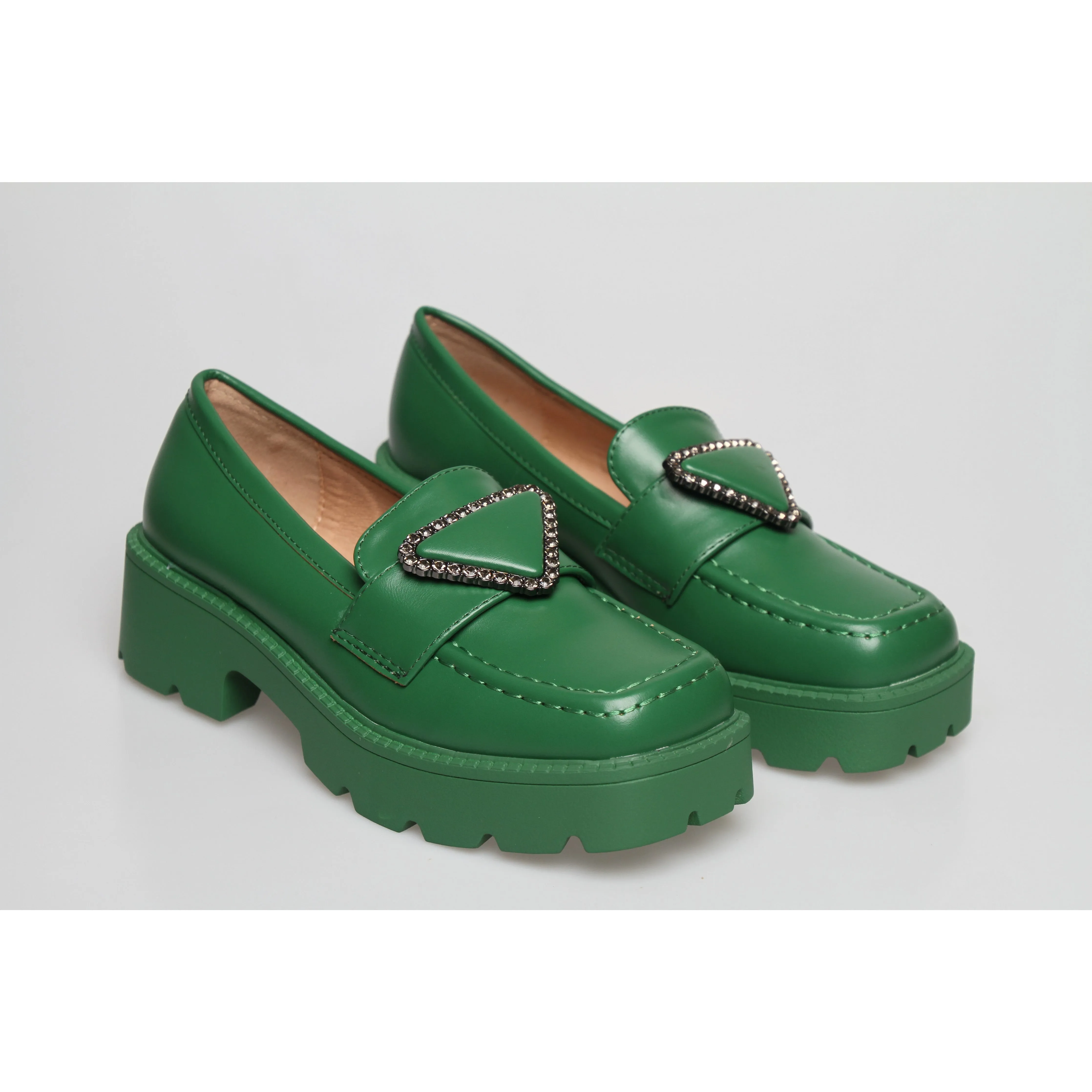 Square Toe Platform Oxford Shoes
