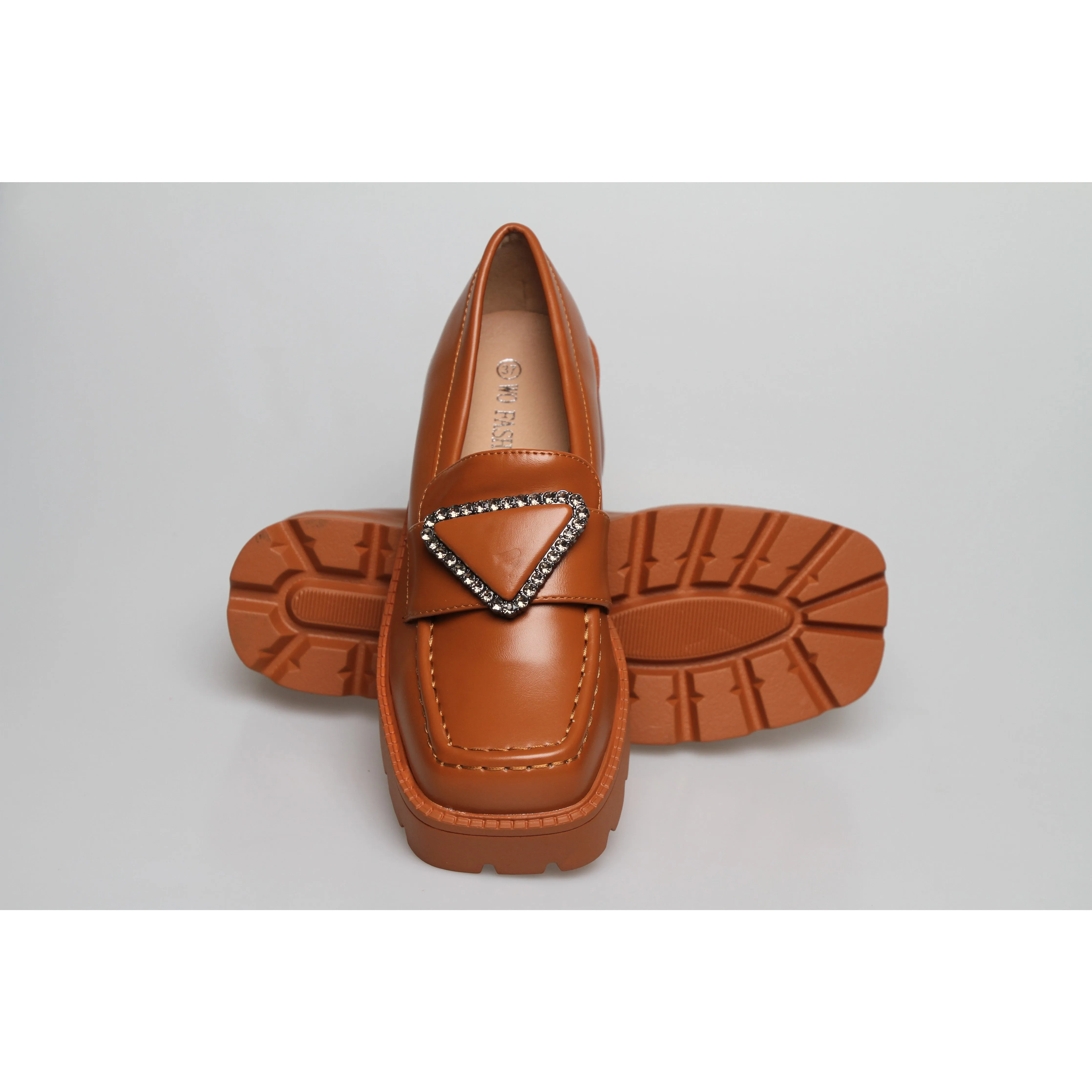 Square Toe Platform Oxford Shoes