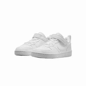 Nike scarpa sneakers da bambini Court Borough DV5457-106 bianco Dynamic Rebound Technology