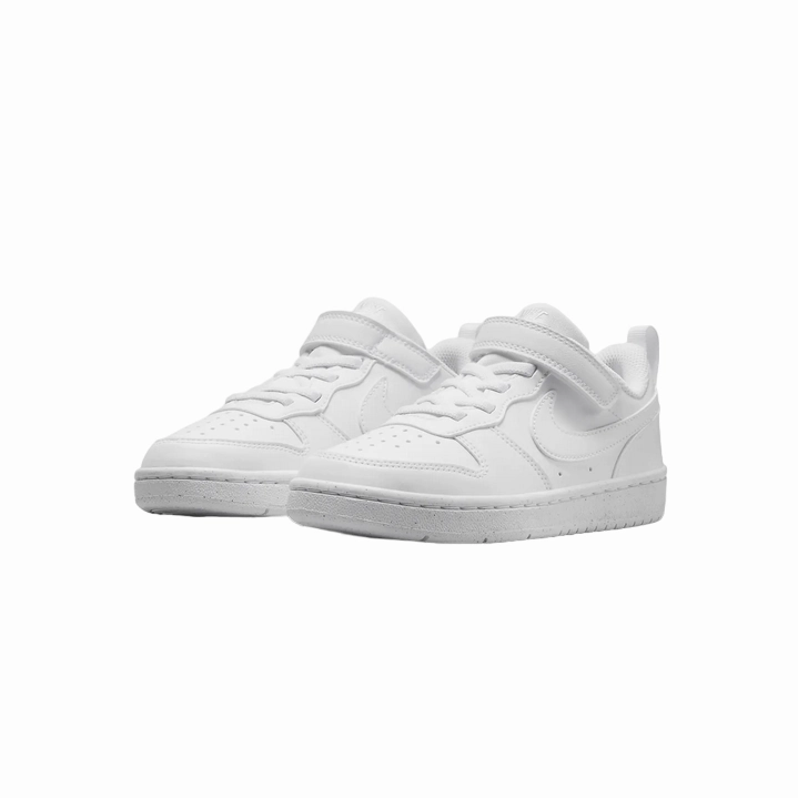 Nike scarpa sneakers da bambini Court Borough DV5457-106 bianco Dynamic Rebound Technology