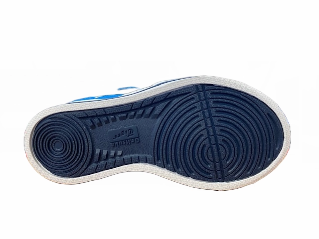 elastic - strap shoes Onitsuka Tiger scarpa sneakers da ragazzo con laccine elastico e velcro Aaron C5A1N 4201 azzurro bianco