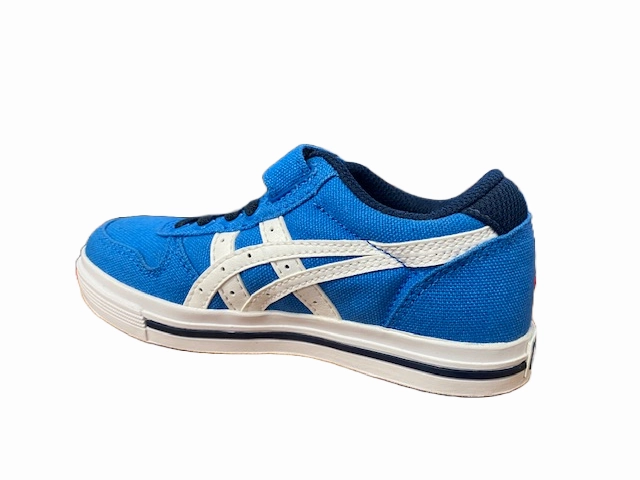 Onitsuka Tiger scarpa sneakers da ragazzo con laccine elastico e velcro Aaron C5A1N 4201 azzurro bianco breathable - mesh - upper shoes local - themed running wear