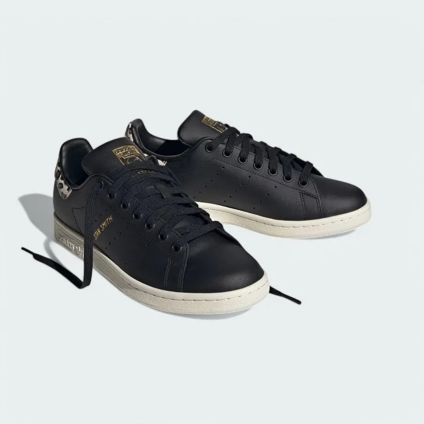 Adidas Stan Smith Women's Black Leopard Trainers IE4633 shock - absorbing insoles Ankle Stability