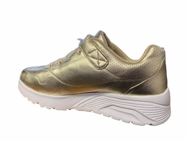 Skechers Sneakers da ragazza Uno Lite Chrome Steps 310453L/GLD oro Vegan confident - running