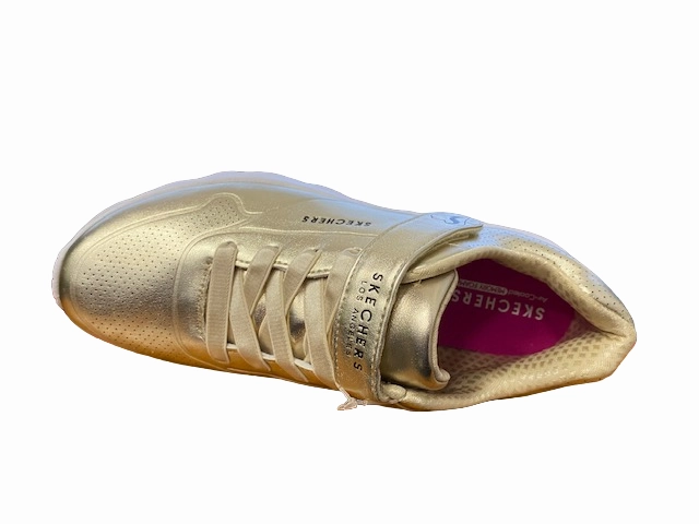 Dual Density Sole Skechers Sneakers da ragazza Uno Lite Chrome Steps 310453L/GLD oro