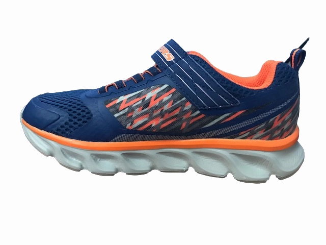 Skechers sneakers da bambino Tremblers 90581L NVOR blu arancione Foot Recovery gym - goer shoes