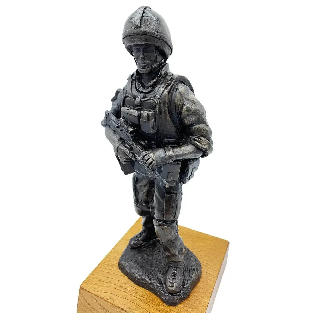 Standing Combat Patrol Bronze Resin Statue