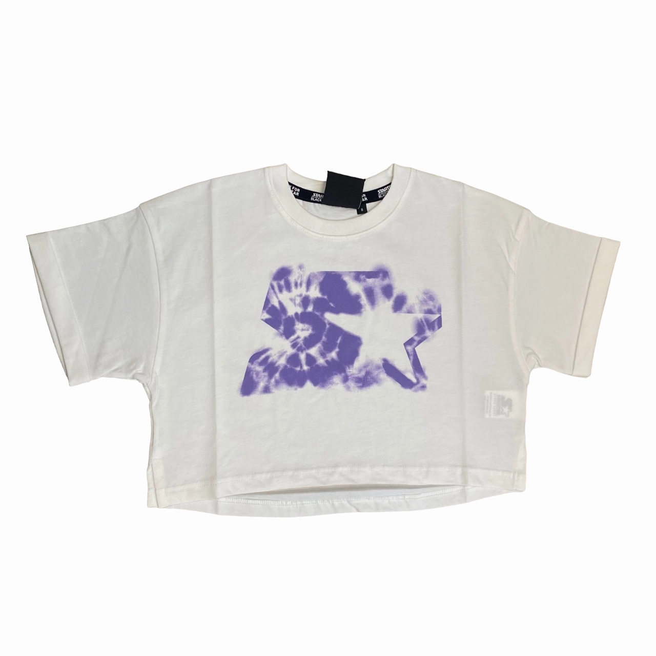 Starter maglietta manica corta da ragazza con stampa 3245 bianco LongLastingColor Trendy Tops