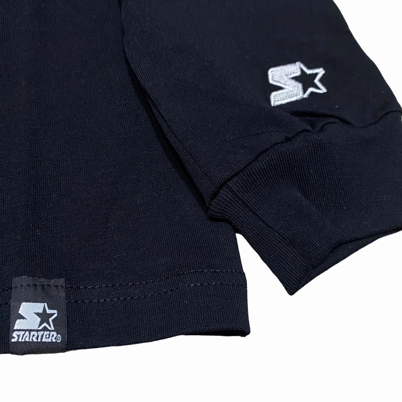 Starter maglietta manica lunga con stampa 1296 nero Subtle Logo Placement regular but not boring