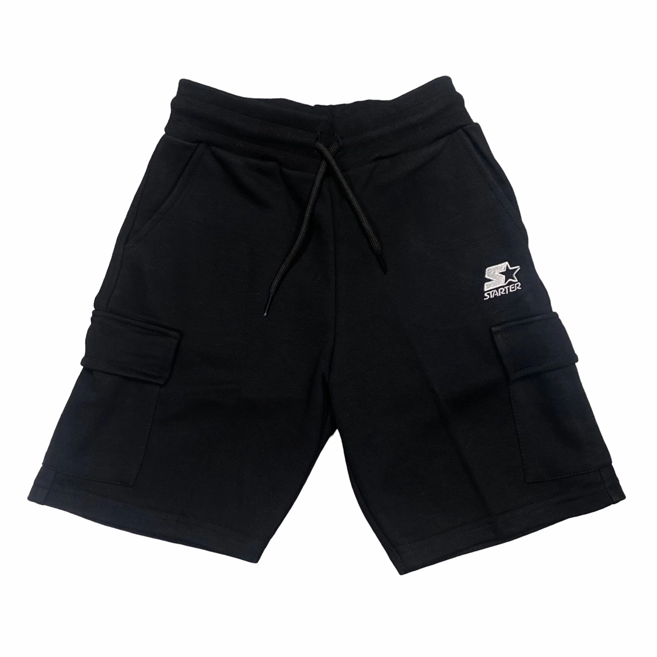 Chill Mood Ventilated Mesh Panels Starter pantaloncino sportivo con tasconi da ragazzo. Colore nero