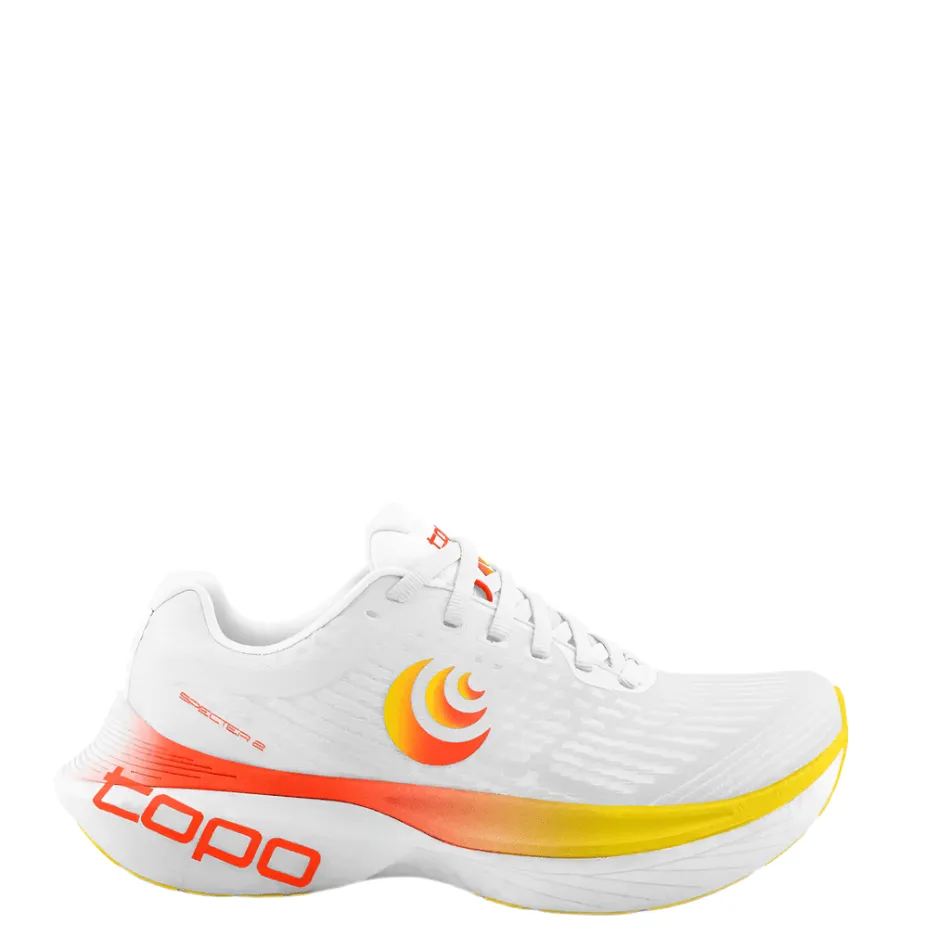 Topo Women's Specter 2 Running Shoes in White/Sunset SS25 Ultra Performance