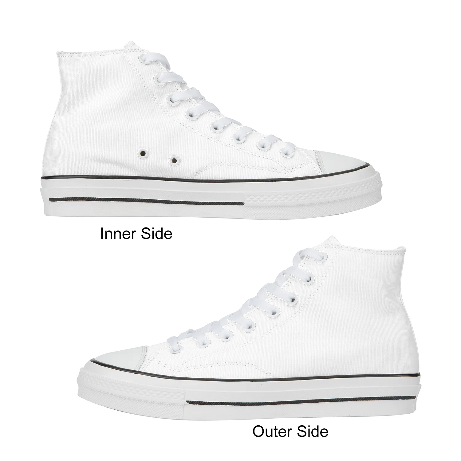 Streetwear High Top Canvas Shoes