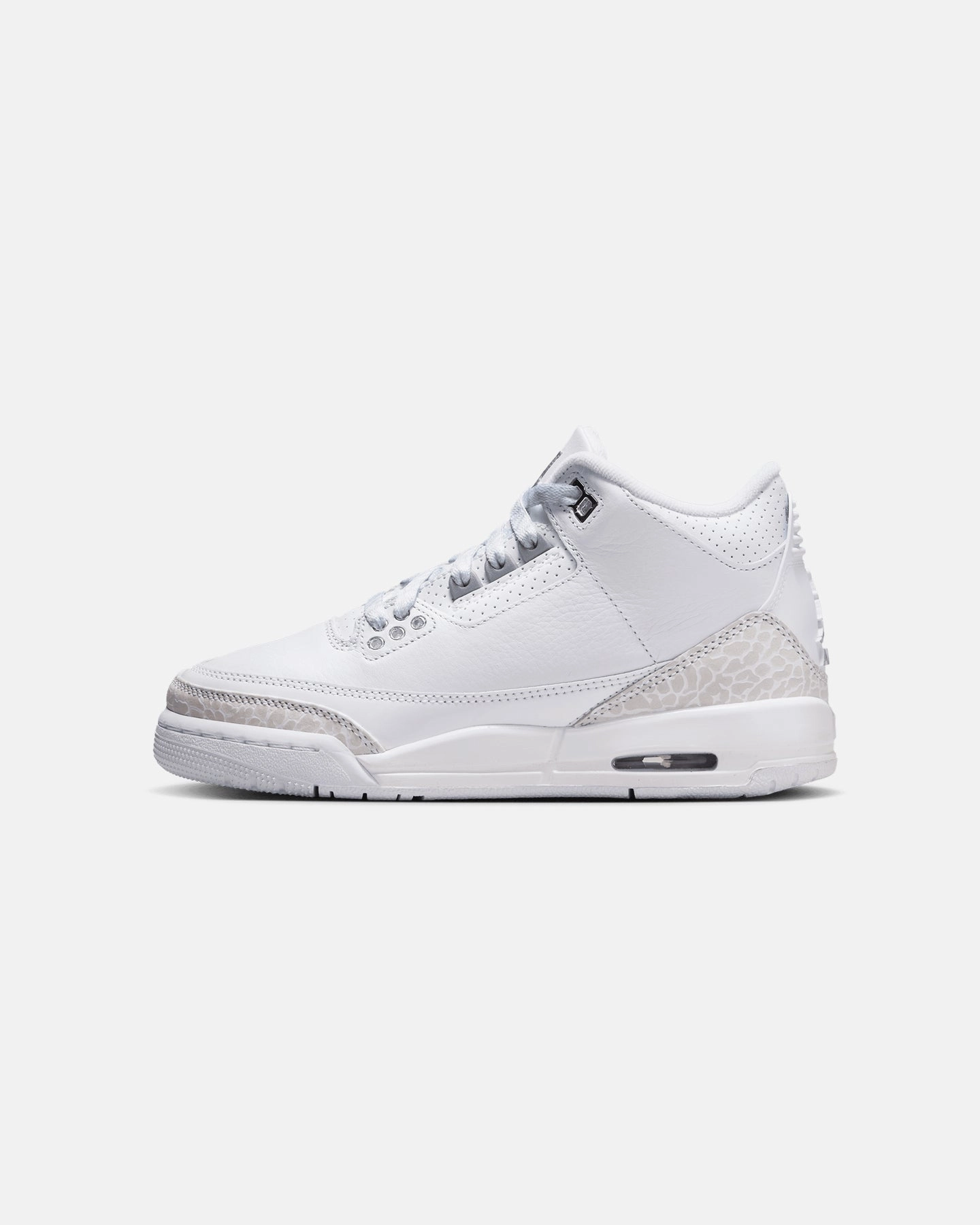 Jordan Kids' Air Jordan 3 Retro "Pure Money" (GS) White/Silver Indoor Workout