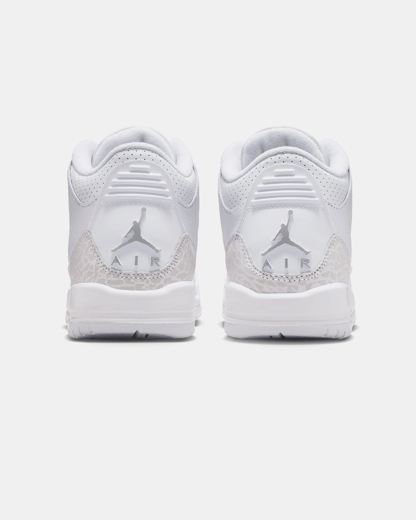 Jordan Kids' Air Jordan 3 Retro "Pure Money" (GS) White/Silver Street Movement Anti Slip Tread Design