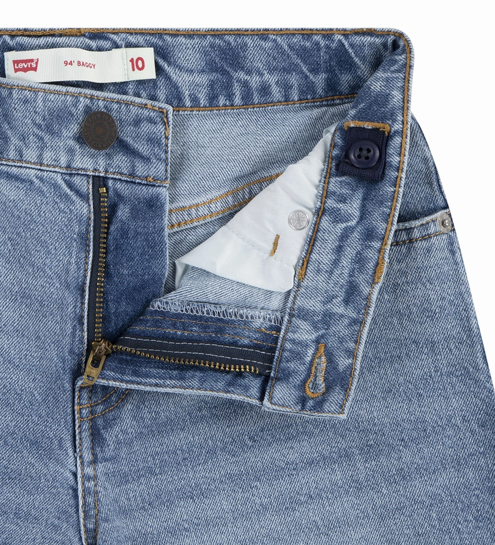 Holiday Gift Weekend Ready Levi's Kids bermuda baggy in jeans da junior 4EM221-MCJ blu medio