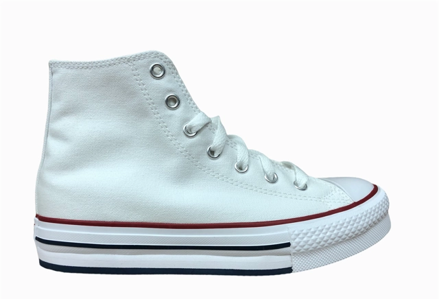 running in deserts Converse scarpa sneakers da ragazza Ctas Eva Lift Hi 671108C bianco