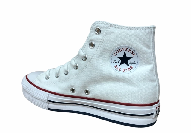 Converse scarpa sneakers da ragazza Ctas Eva Lift Hi 671108C bianco Energy Cell System