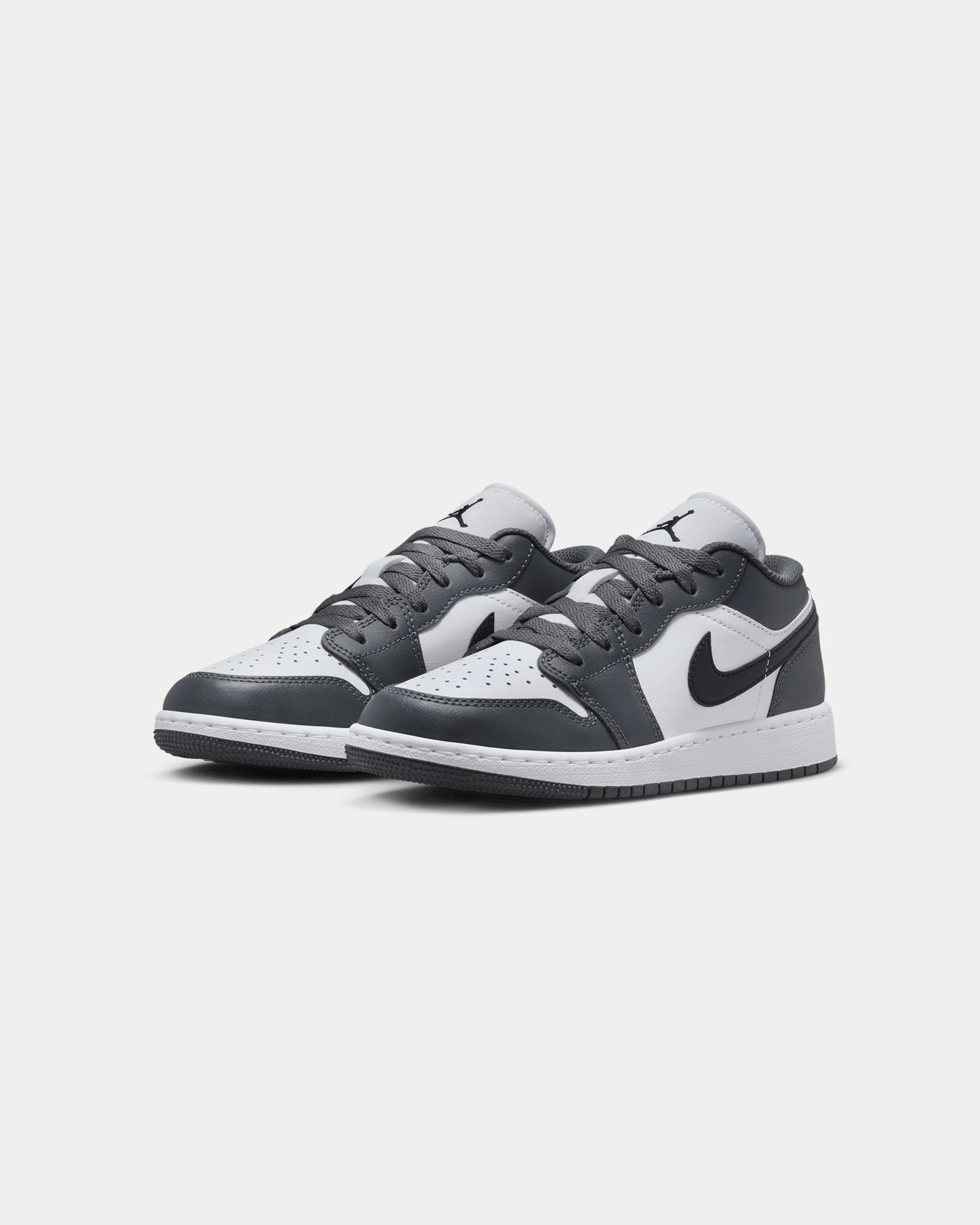 Jordan Kids' Air Jordan 1 Low (GS) White/Black Bonded Seamless Construction Ultra Responsive