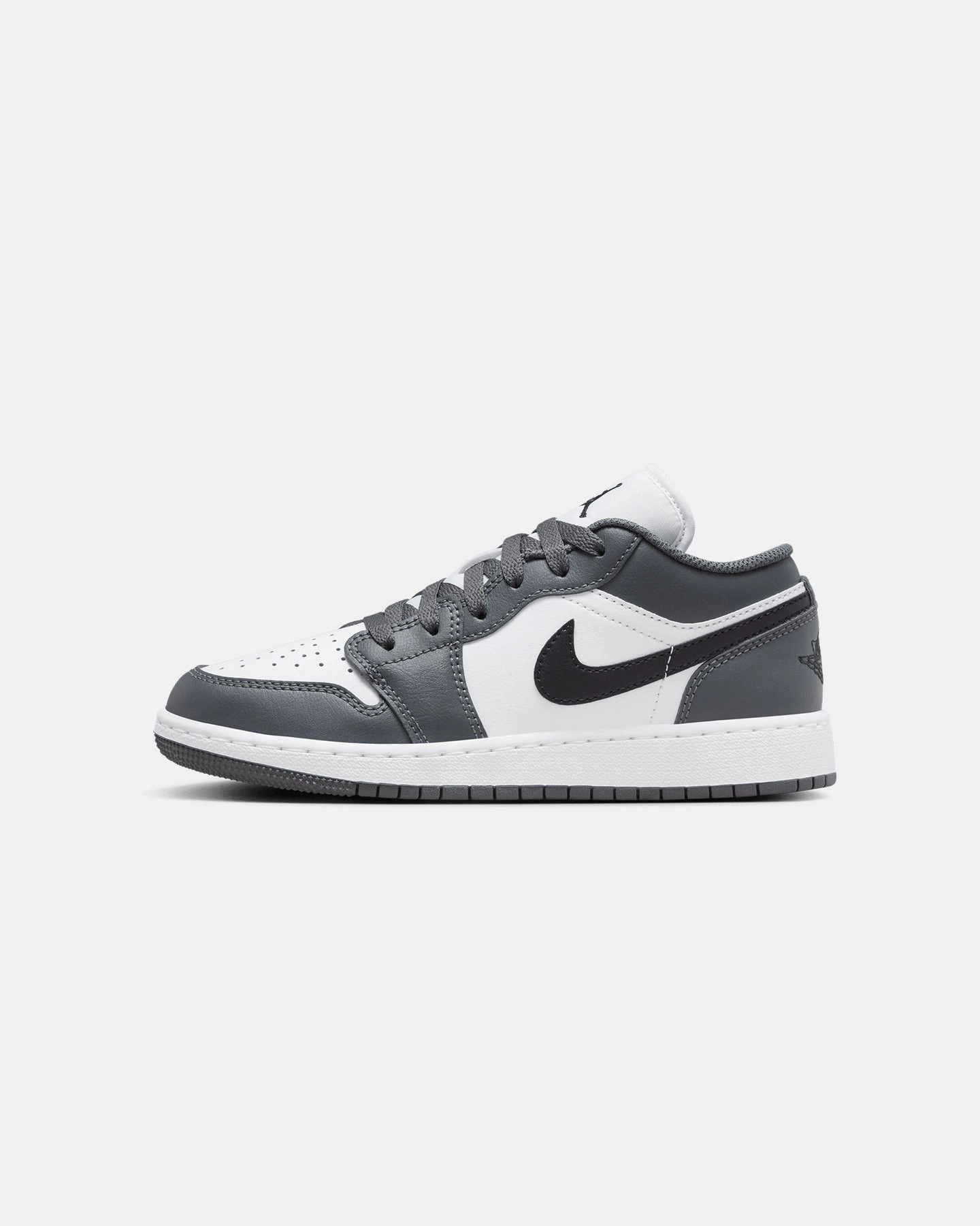 Jordan Kids' Air Jordan 1 Low (GS) White/Black Neutral Footbed Design