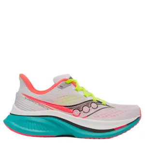 Arch Support Technology Saucony Women's Endorphin Speed 5 Running Shoes in White/Mutant AW25