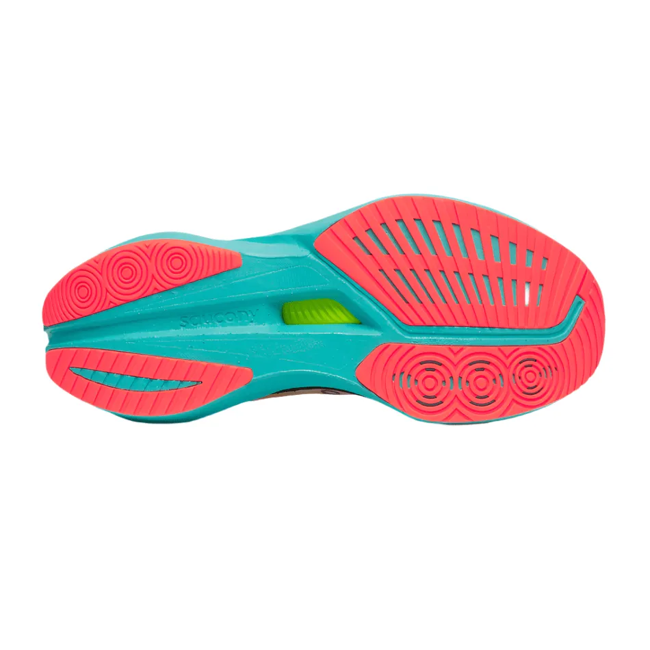 Hydrophobic Materials Style Play Saucony Women's Endorphin Speed 5 Running Shoes in White/Mutant AW25